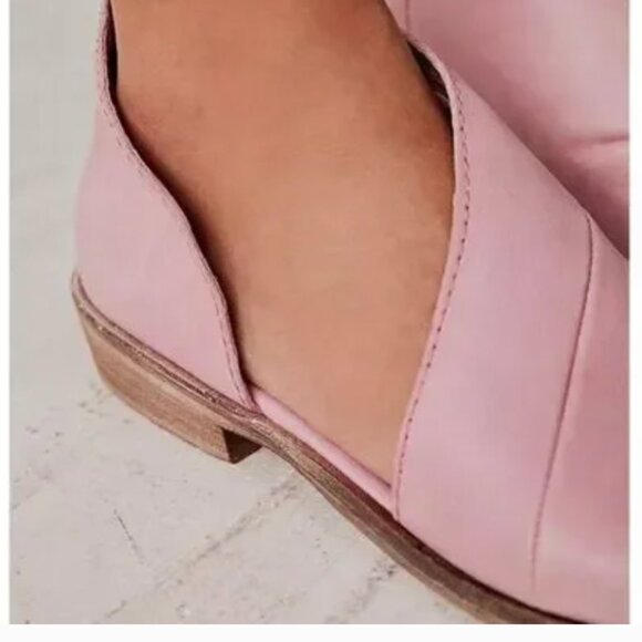 FREE PEOPLE Mont Blanc Pink Leather Shoes - Size EU 40 - Picture 7 of 9
